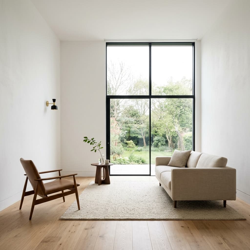 Japandi virtual staging example