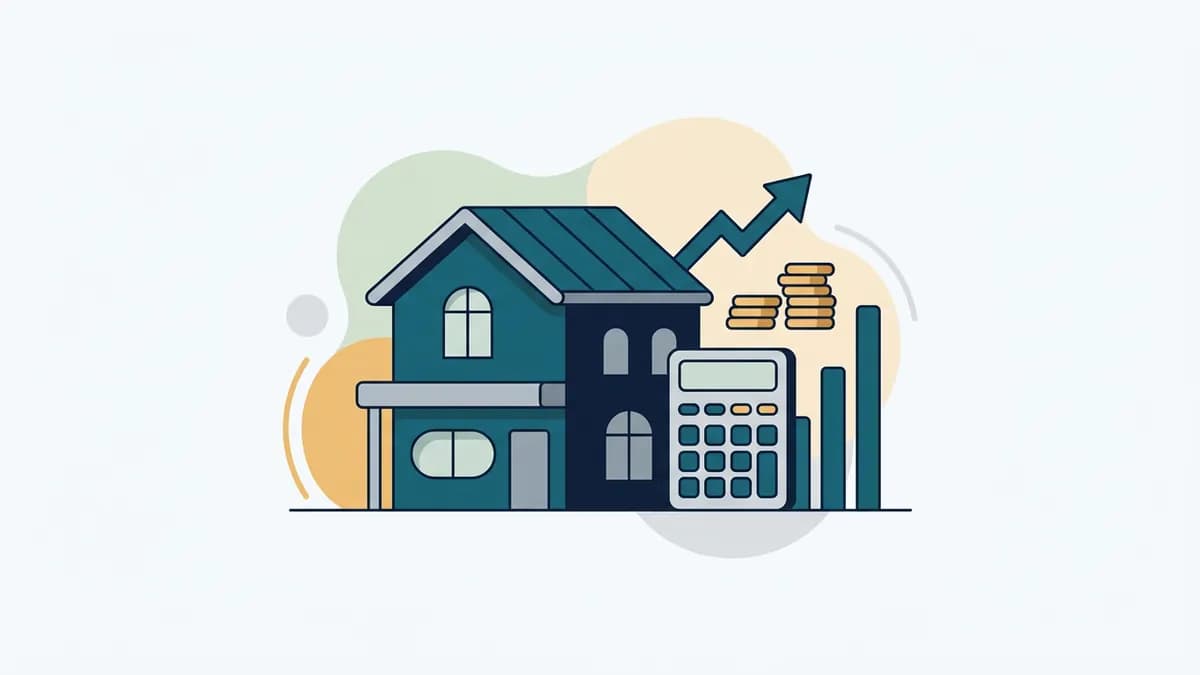 A calculator and a house photo representing editing costs